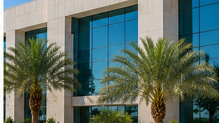Modern commercial office building in Oman