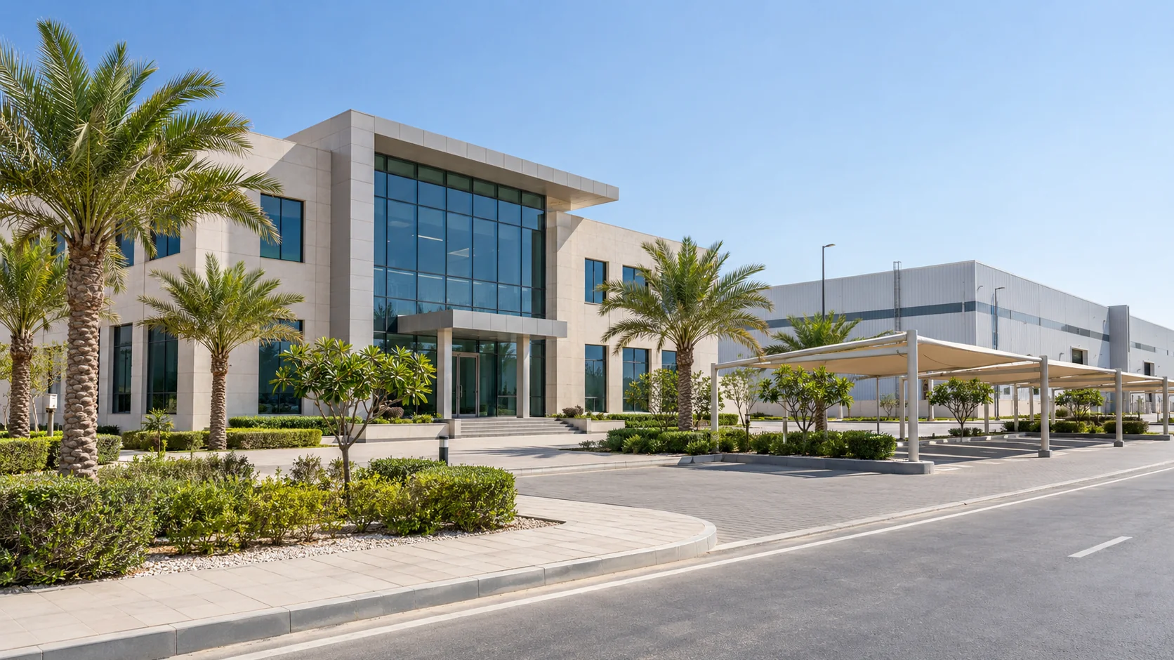 Modern business-services campus in Salalah Free Zone, Oman